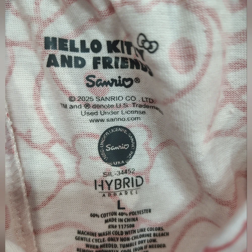Hello Kitty Pajama Pants Juniors‎ L Pink Sanrio Lounge Sleep Pants NWT